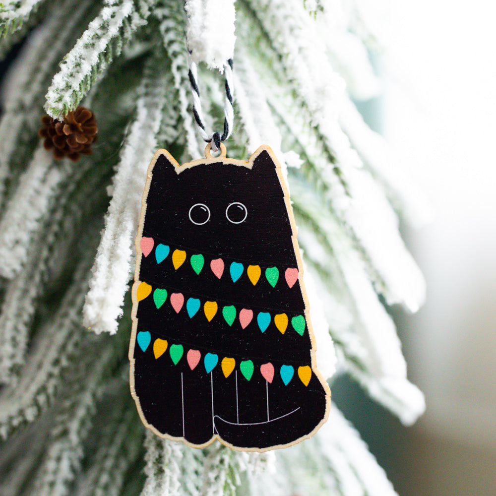 Black cat christmas tree best sale