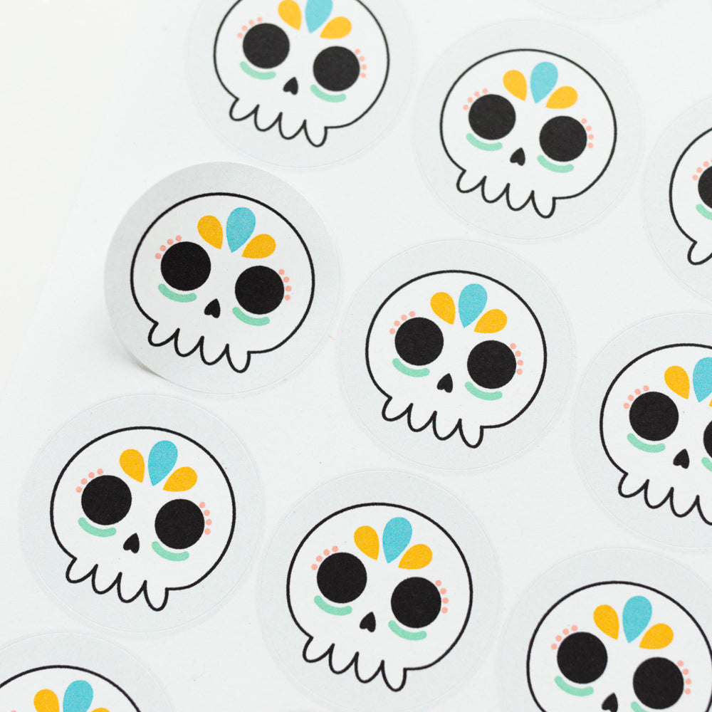 Skull Halloween Stickers