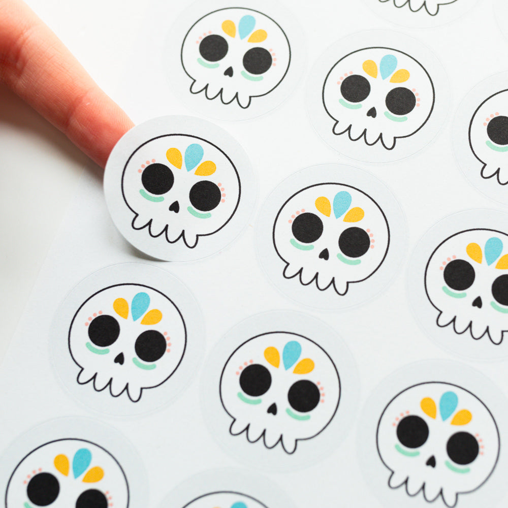 Skull Halloween Stickers