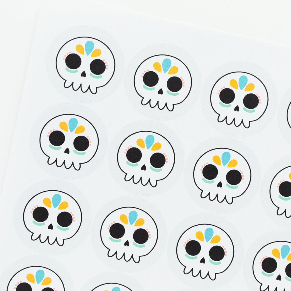 Skull Halloween Stickers