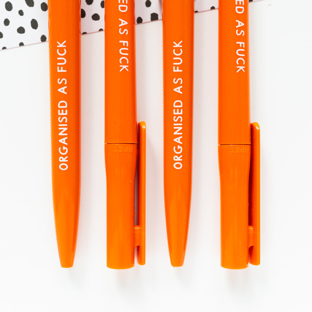 *SECONDS* Organised As Fuck Orange Pen