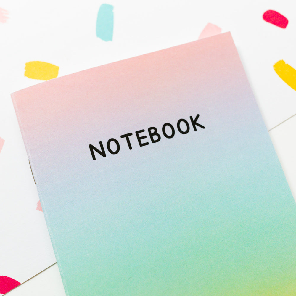 Rainbow Ombre A6 Notebook