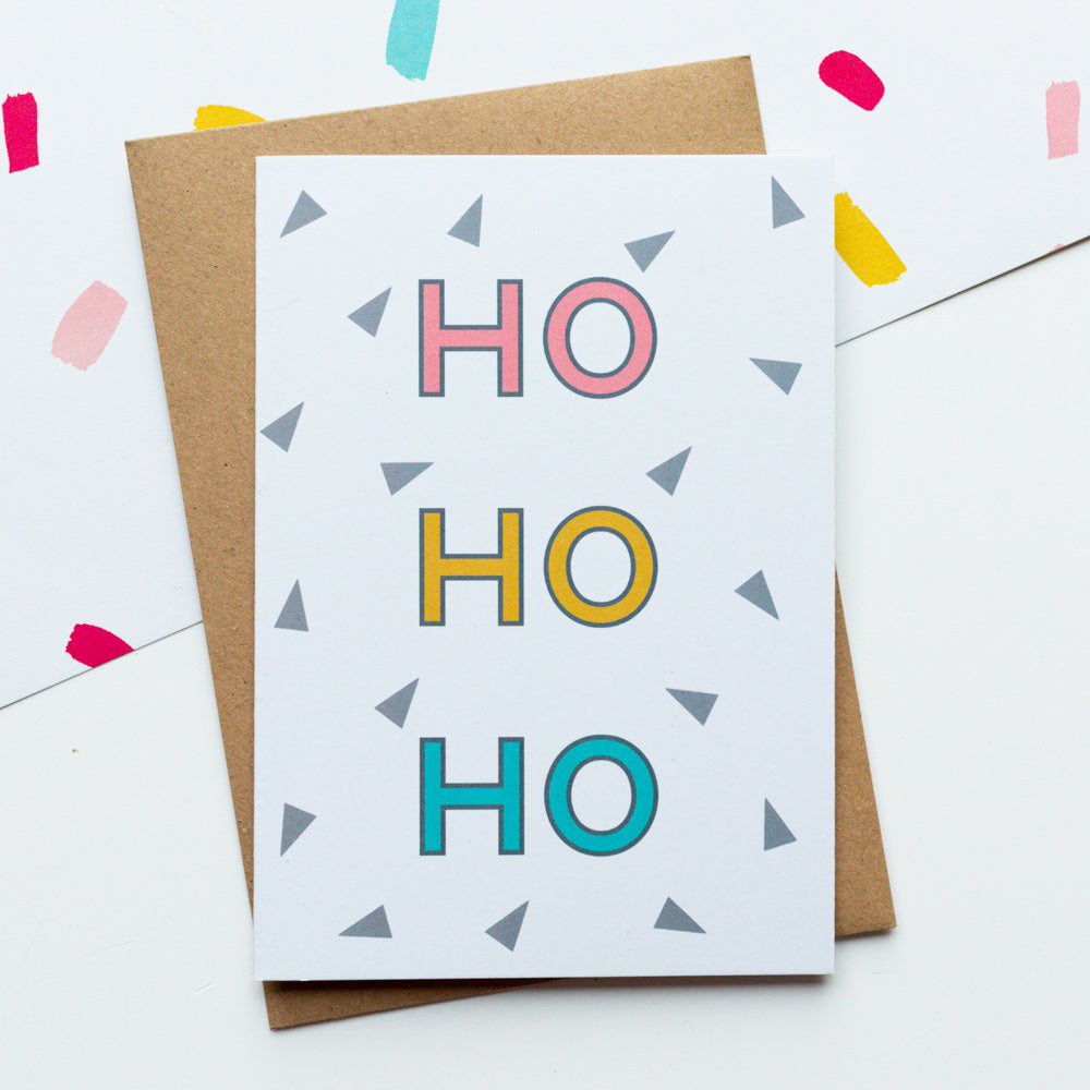 6x Triangle Christmas Card Pack