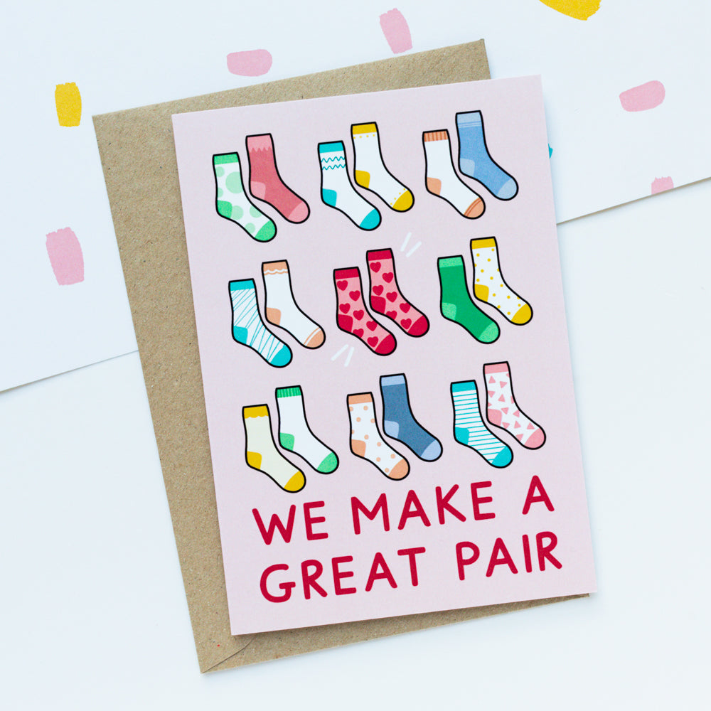 Mismatched Socks: Funny Valentine's Day Greeting Card